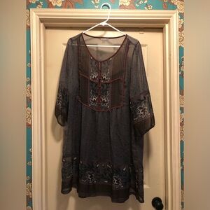 Rubbish Brand Sheer Tunic Dress